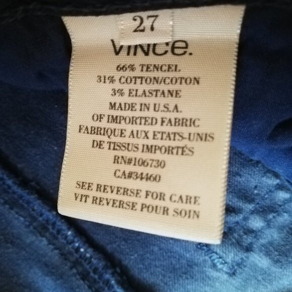 Vince Blue 5 Pocket Skinny Jeans Size 27 - Picture 8 of 13